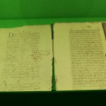 Manuscrito na Igreja de São José Atouguia da Baleia Centro Interpretativo em Peniche