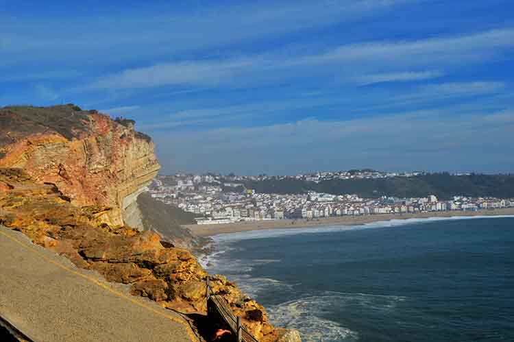 View of Nazaré from Sítio