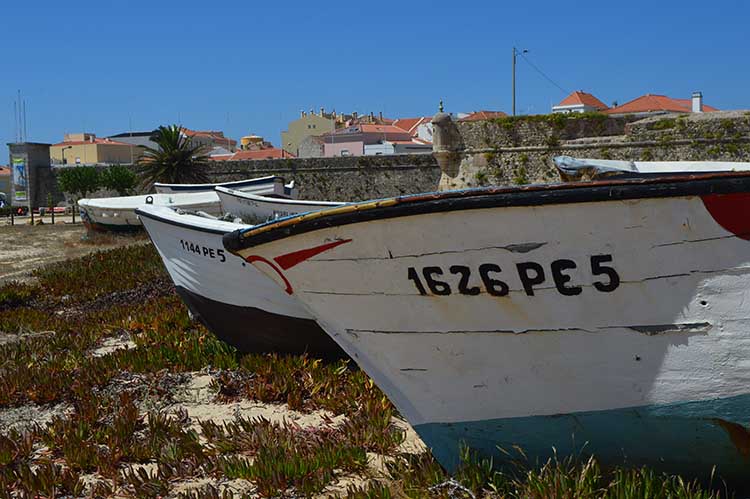 Traditional fishing boat in Peniche