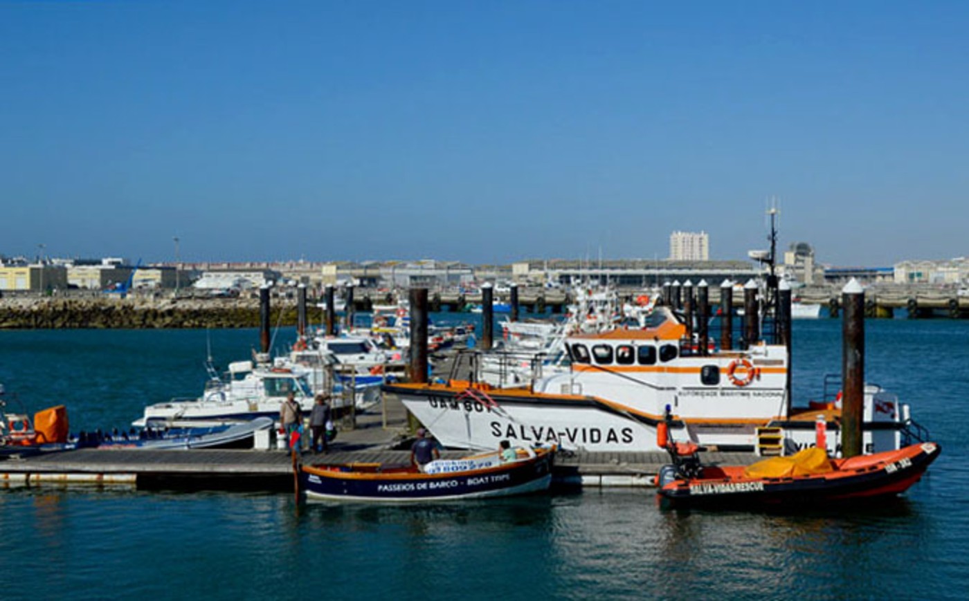 Fishing boats in Peniche harbour